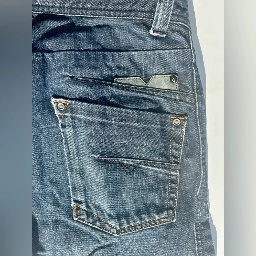 Diesel DARRON Men's Dark Blue Gray Slim Jeans, Wash 0088Z, 31 W 34 L